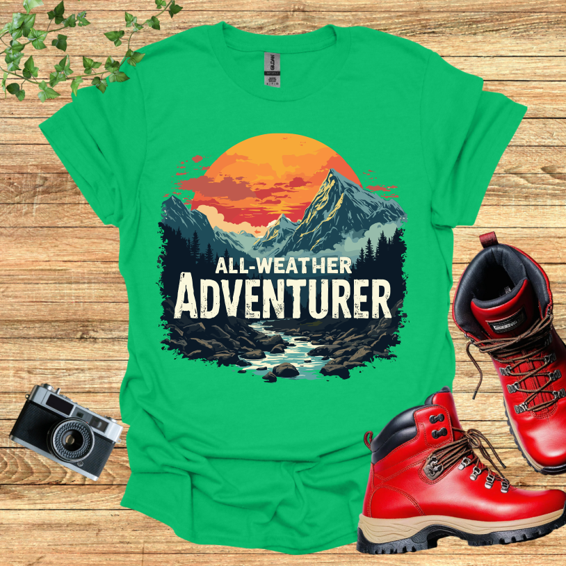 All Weather Adventurer Mountains and River T-Shirt