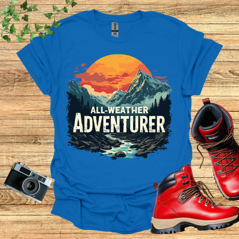 All Weather Adventurer Mountains and River T-Shirt
