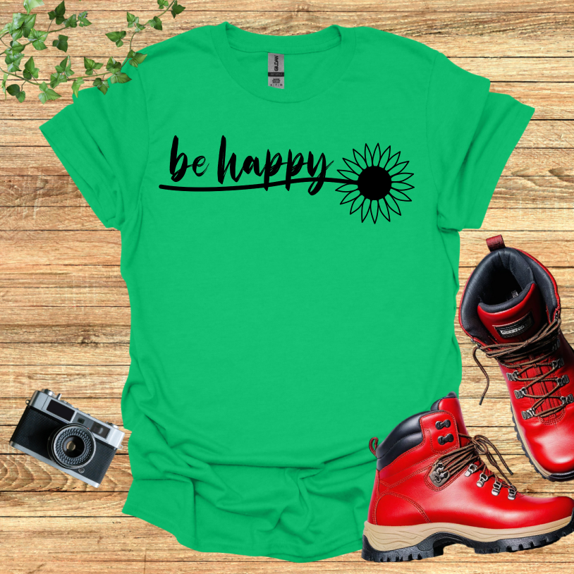 Be Happy Sunflower T-Shirt