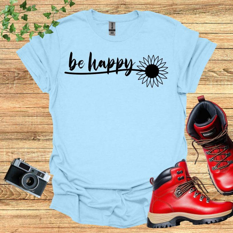 Be Happy Sunflower T-Shirt