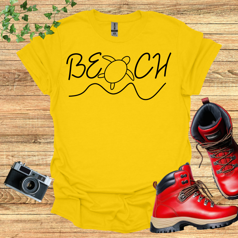 Beach Turtle Wave T-Shirt