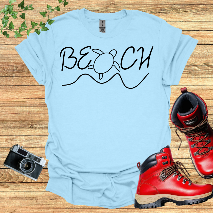 Beach Turtle Wave T-Shirt