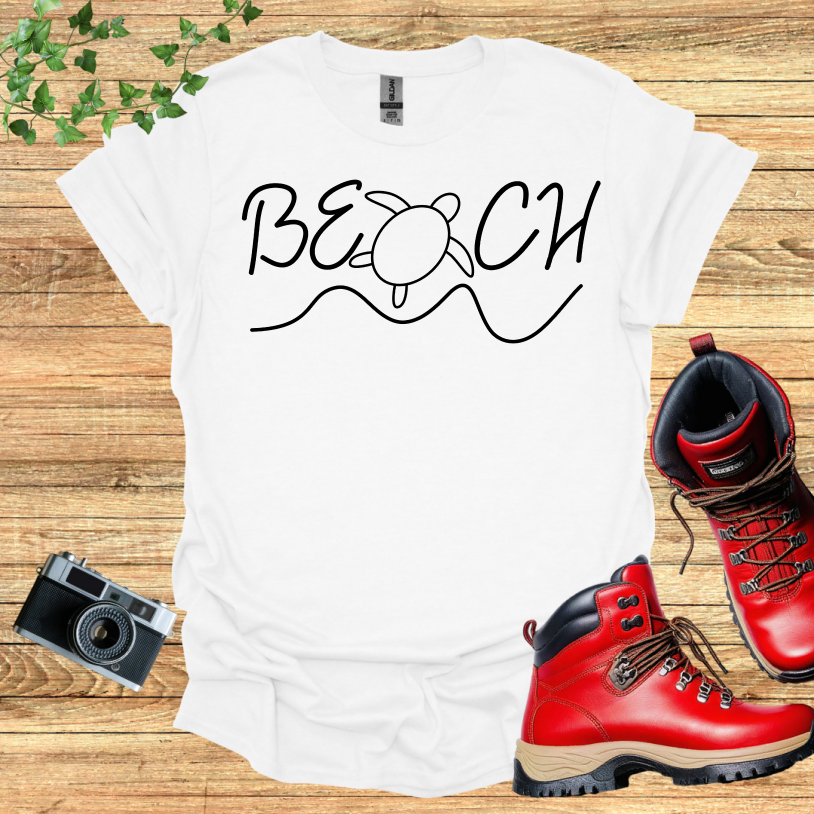 Beach Turtle Wave T-Shirt