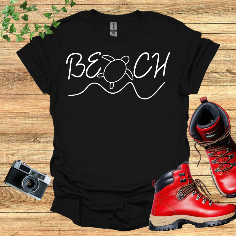 Beach Turtle Wave T-Shirt