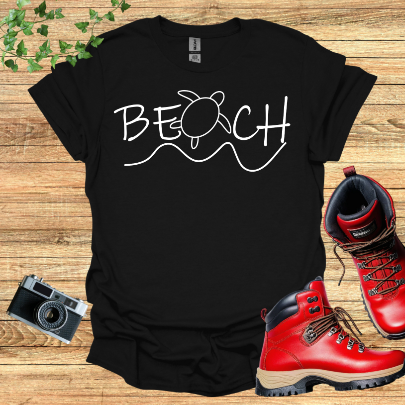 Beach Turtle Waves T-Shirt