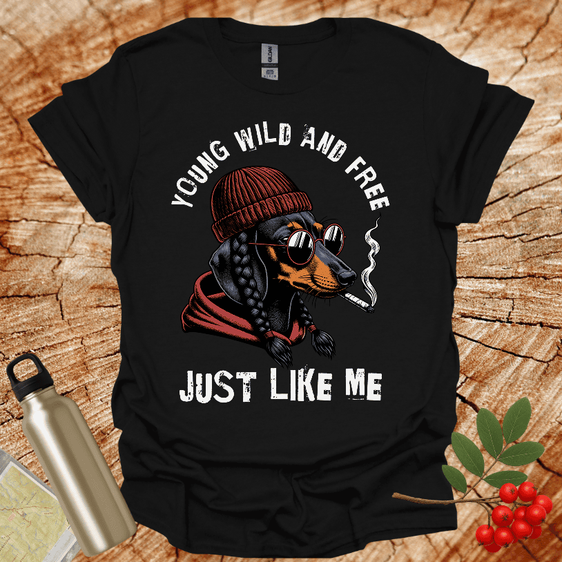 Dachshund Wild and Free T-Shirt