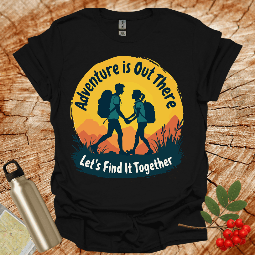 Girl Boy Hiker Lets find it Together T-Shirt