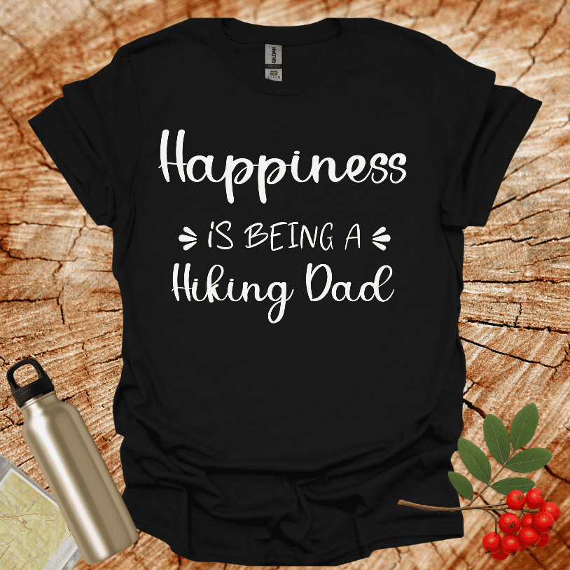 Happiness Is Being A hiking Dad T-Shirt