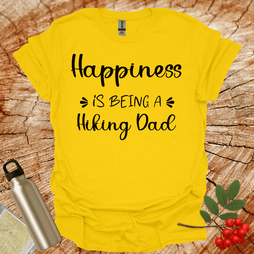 Happiness Is Being A hiking Dad T-Shirt