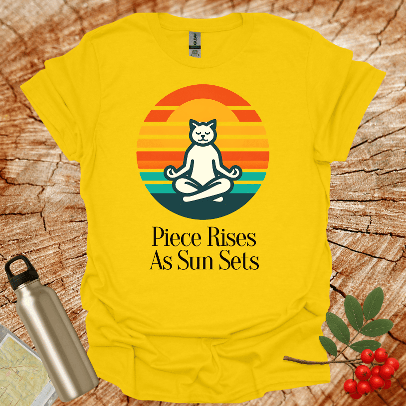 Piece Rises As Sun Sets T-Shirt