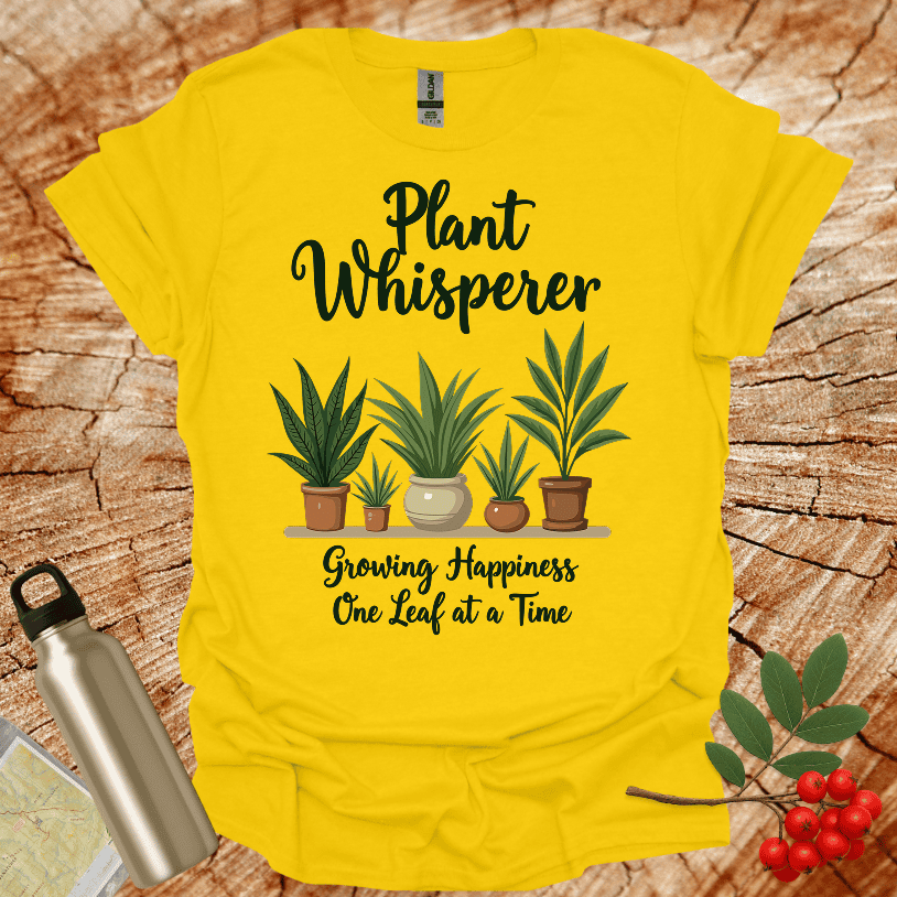 Plant Whisperer Growing Hapiness Leafe T-Shirt