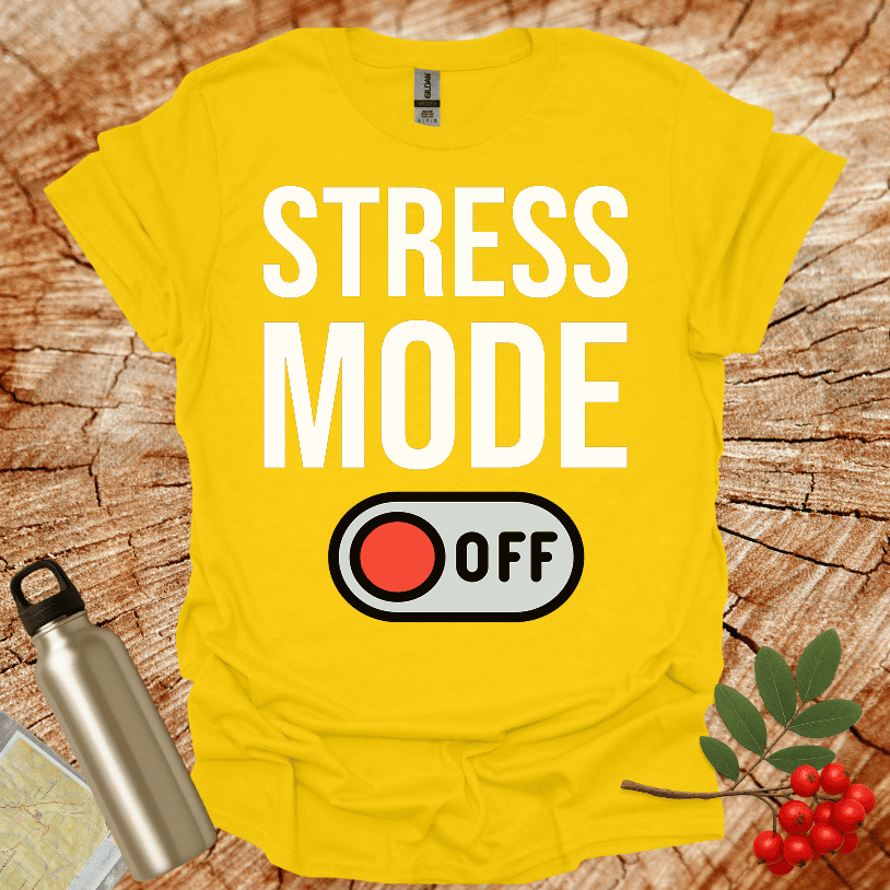 Stress Mode OFF Red T-Shirt