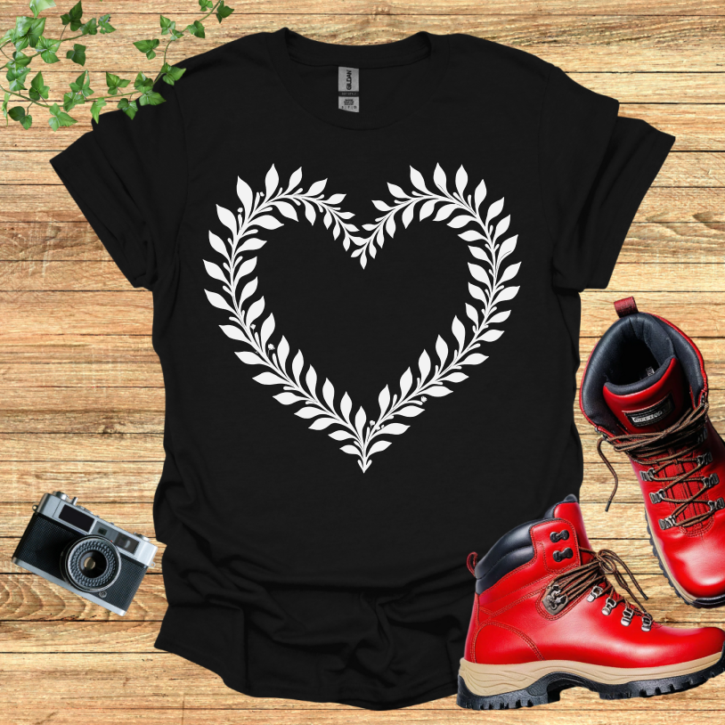 Flower heart shaped T-Shirt