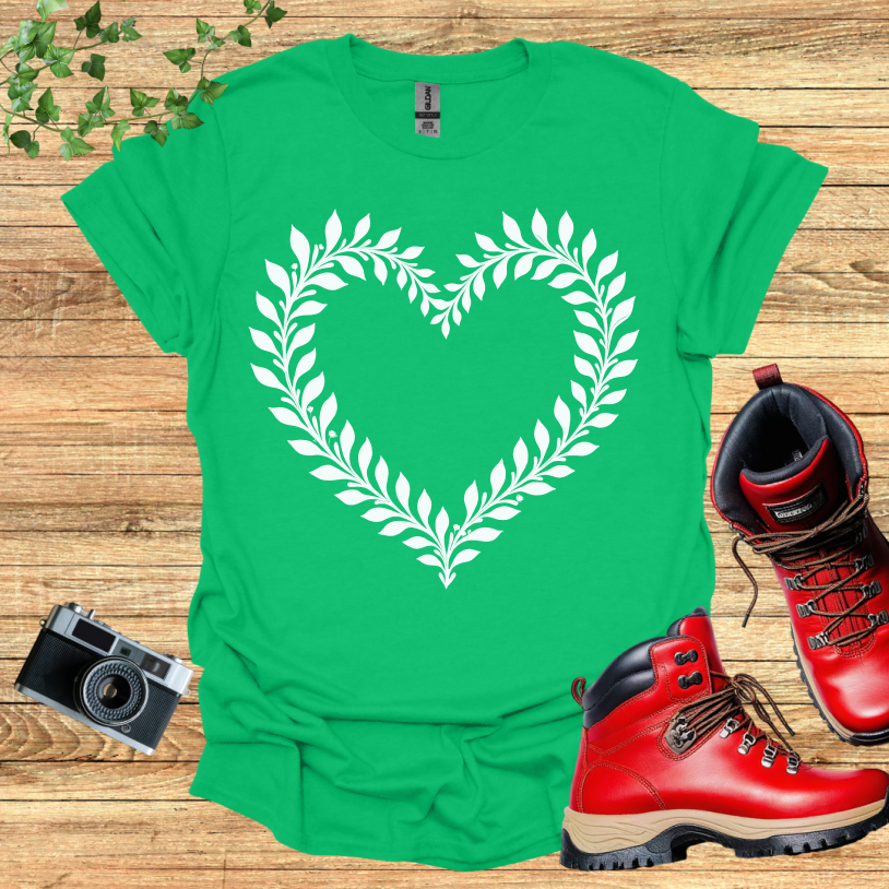 Flower heart shaped T-Shirt