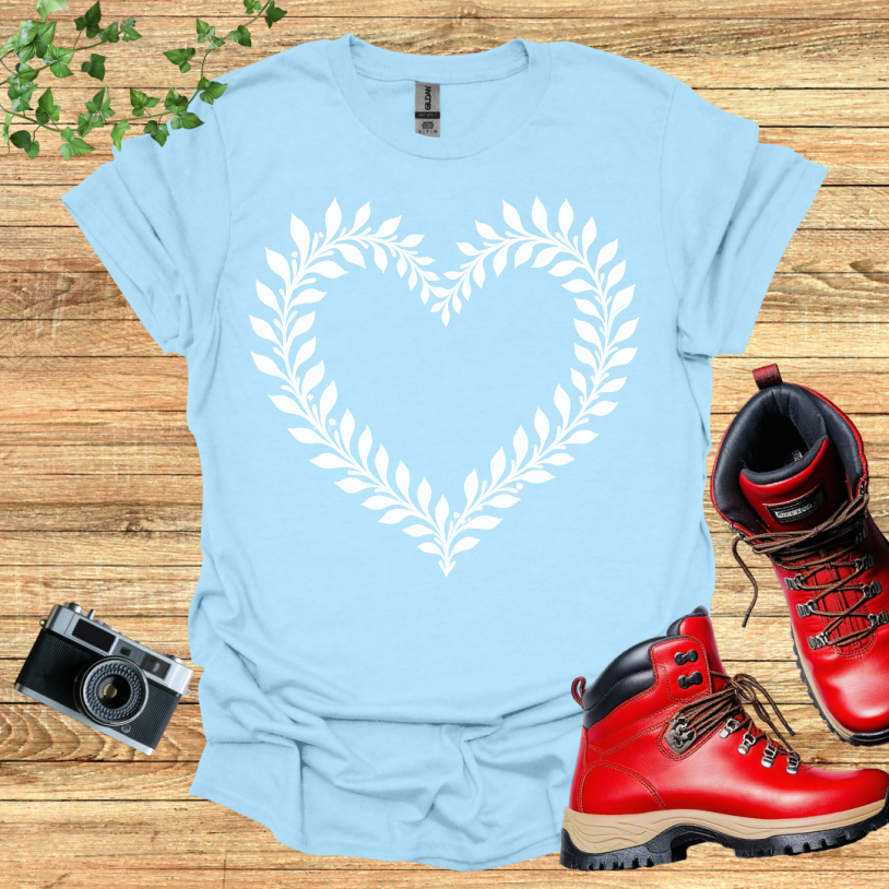 Flower heart shaped T-Shirt