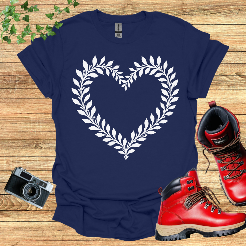 Flower heart shaped T-Shirt