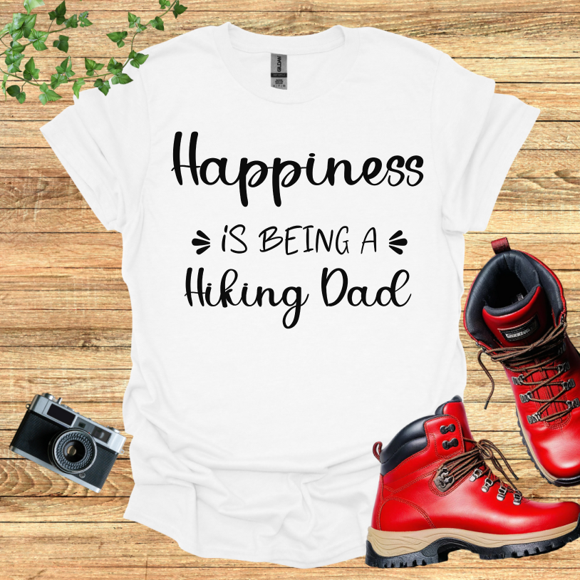 Hapiness Is Being A hiking Dad T-Shirt