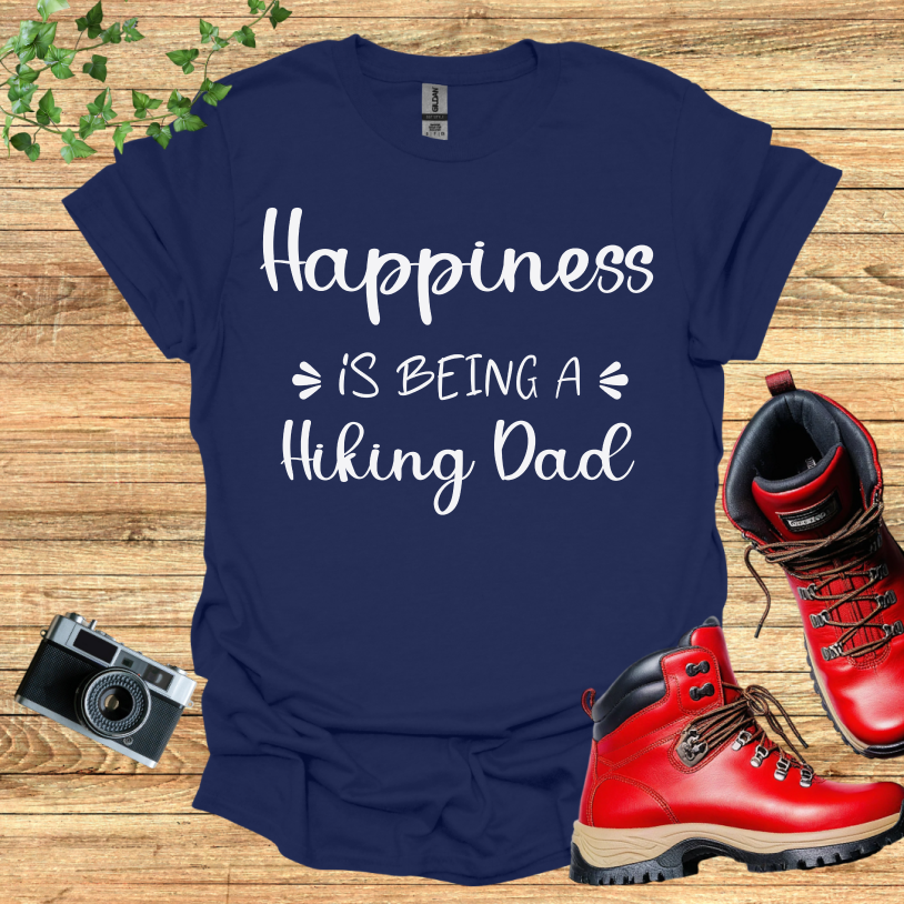 Hapiness Is Being A hiking Dad T-Shirt