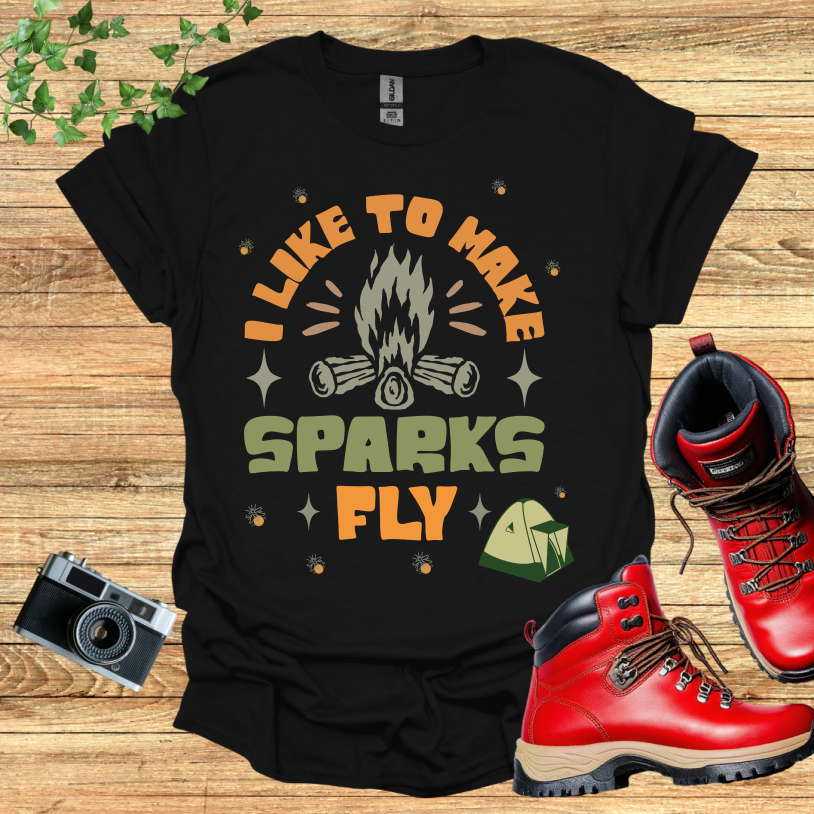 I Llike to make Sparks Fly Tent T-Shirt