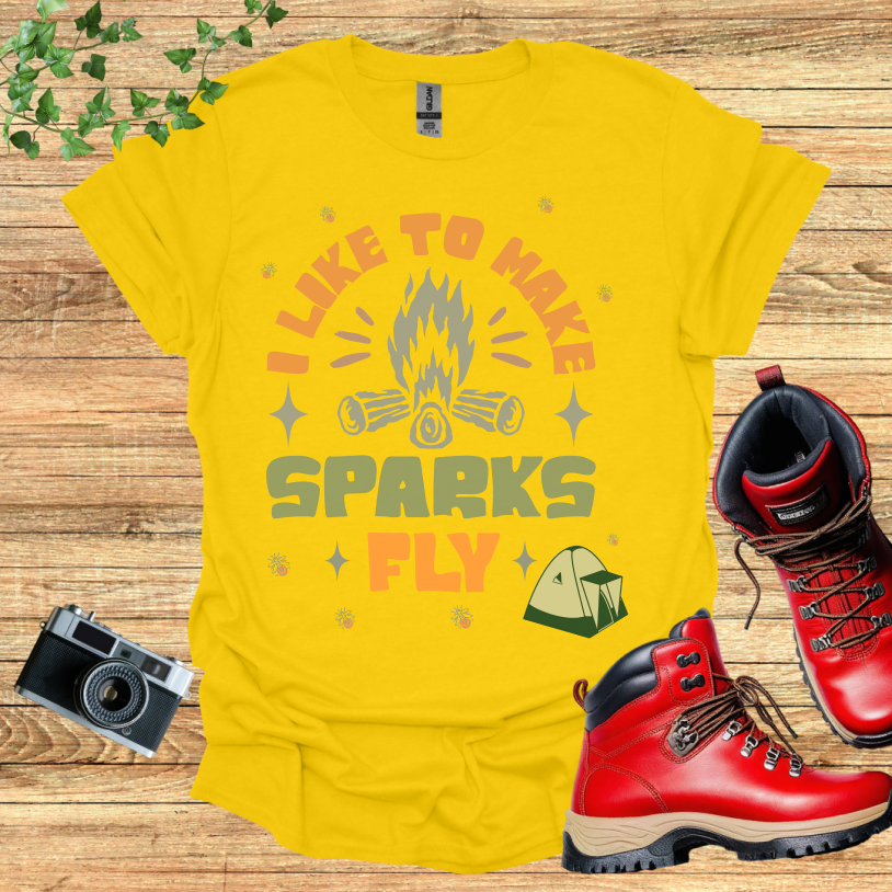 I Llike to make Sparks Fly Tent T-Shirt