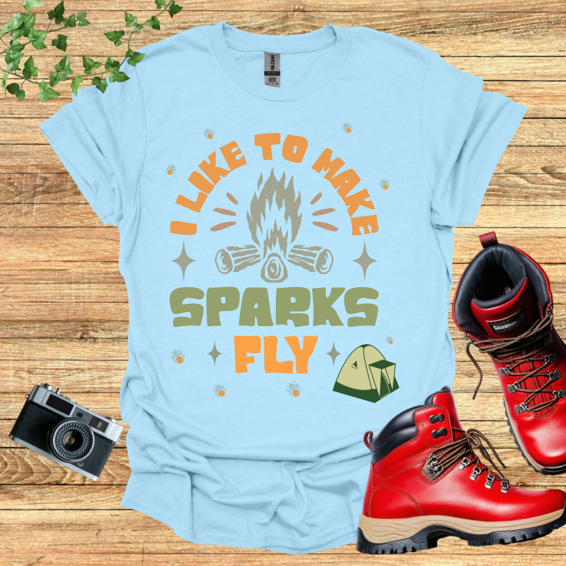 I Llike to make Sparks Fly Tent T-Shirt