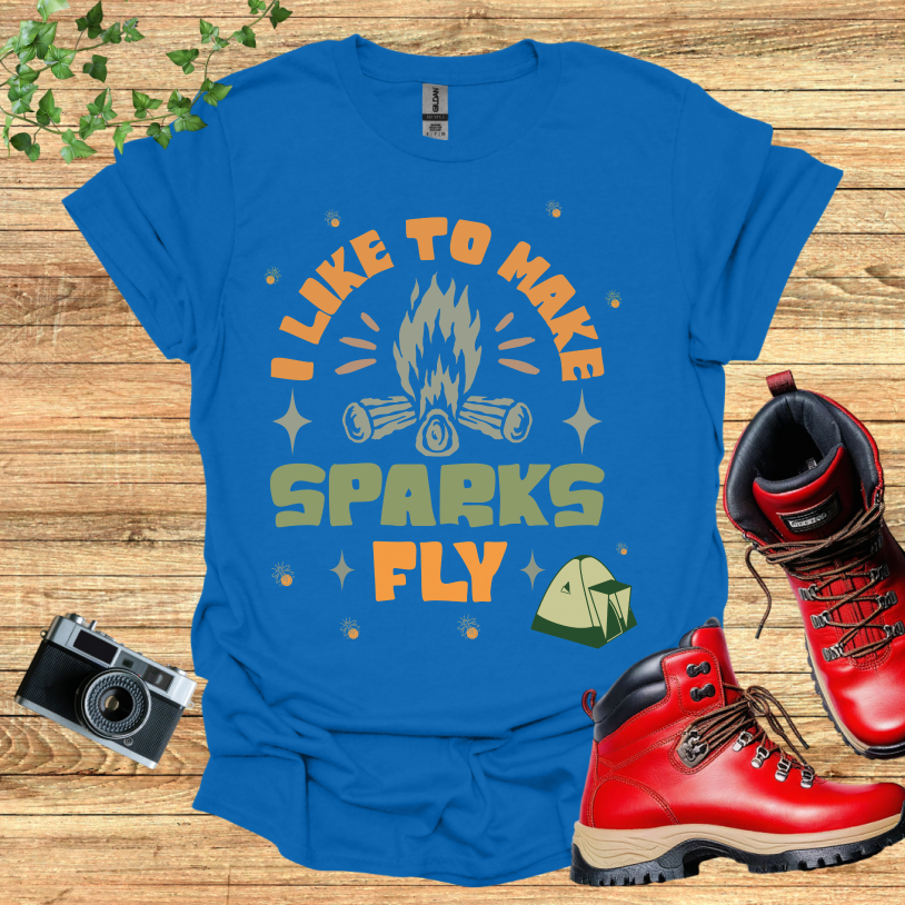 I Llike to make Sparks Fly Tent T-Shirt