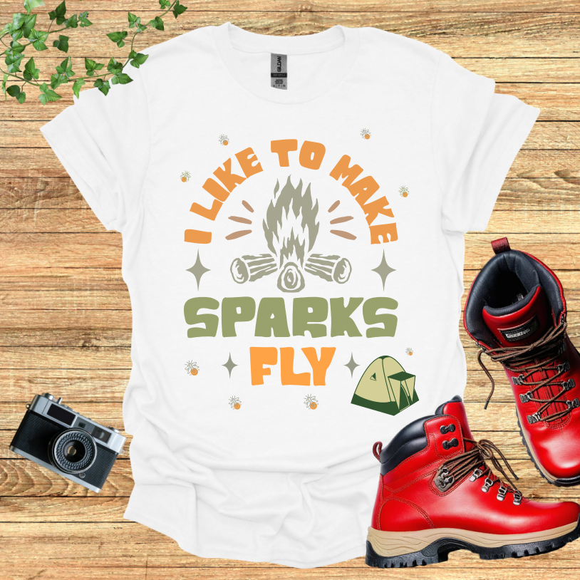 I Llike to make Sparks Fly Tent T-Shirt