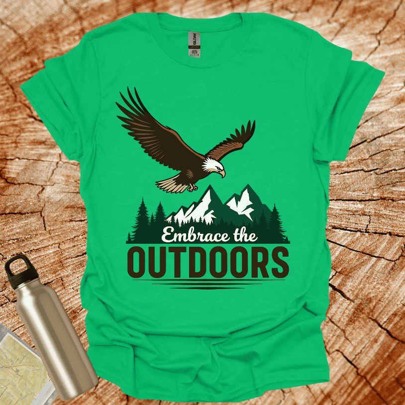 Embrace the Outdoors Eagle Snowy Mountains T-Shirt