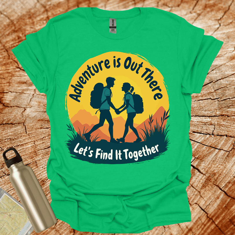 Girl Boy Hiker Lets find it Together T-Shirt