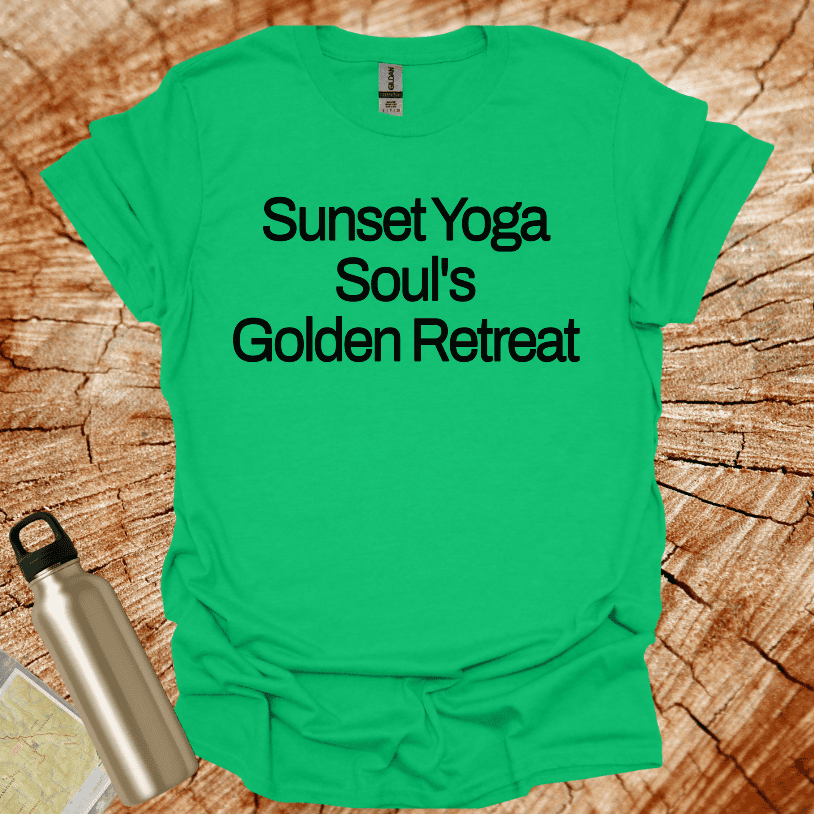Sunset Yoga Souls Golden Retreat T-Shirt