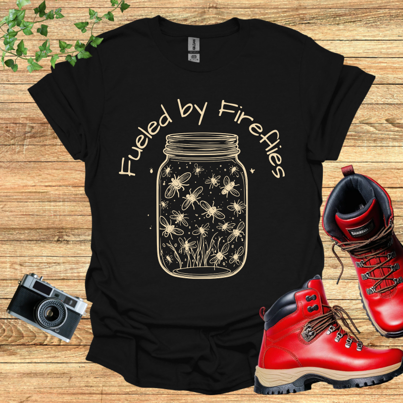 Golden Fireflies In Jar T-Shirt