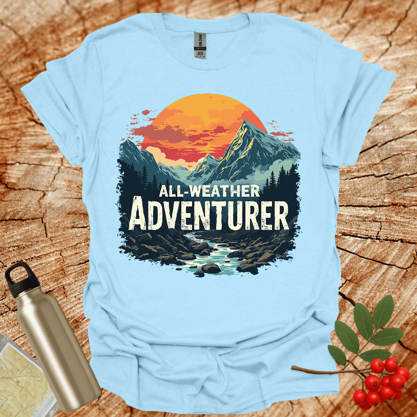 All Weather Adventurer Mountains and River T-Shirt