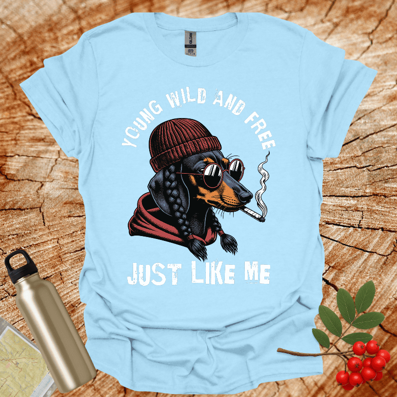 Dachshund Wild and Free T-Shirt