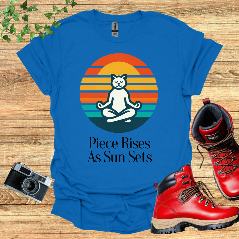 Piece Rises As Sun Sets T-Shirt