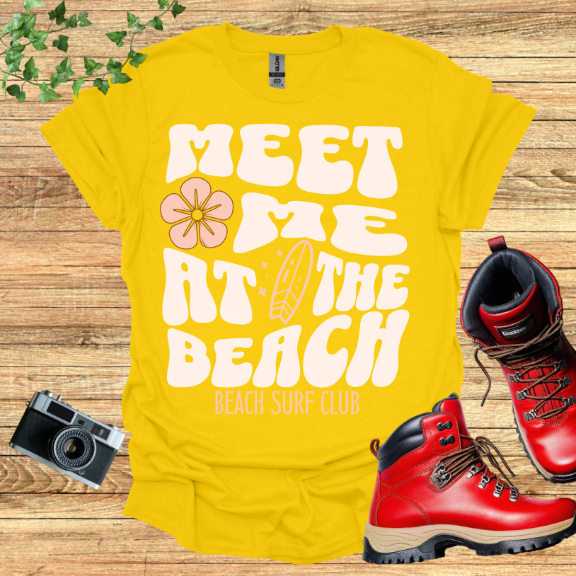 Meet Me At The Beach Surf Club T-Shirt