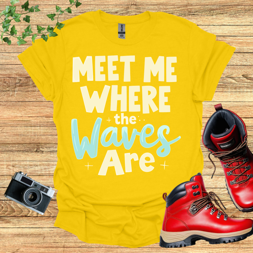 Meet Me Where The Waves Are Stars T-Shirt