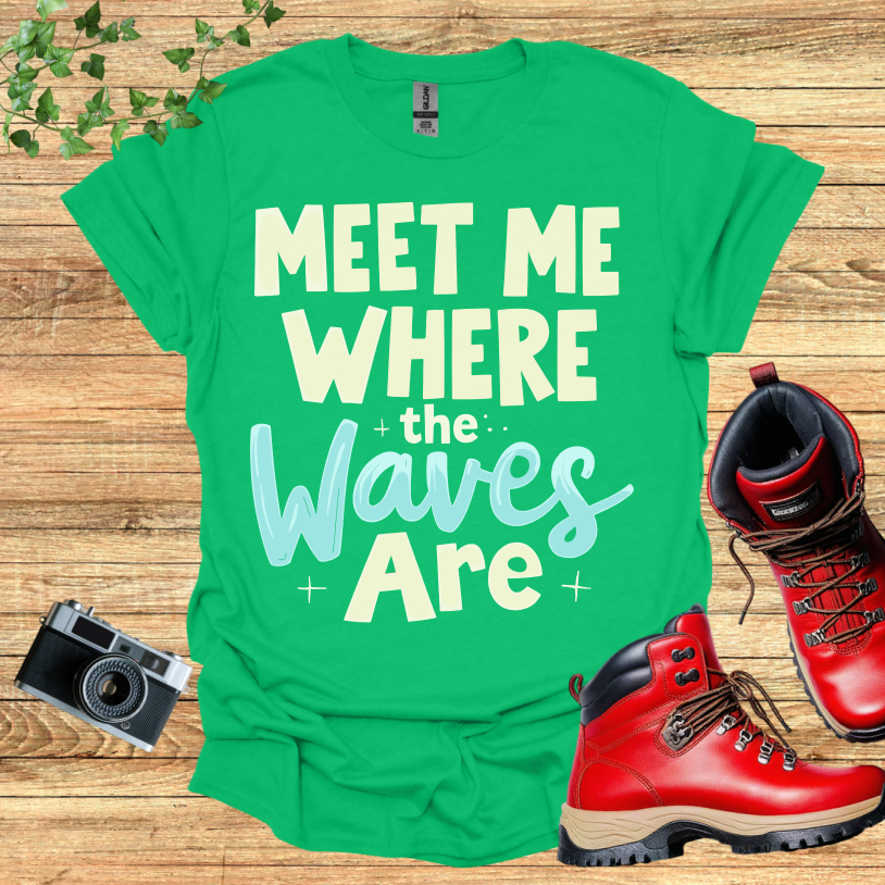 Meet Me Where The Waves Are Stars T-Shirt