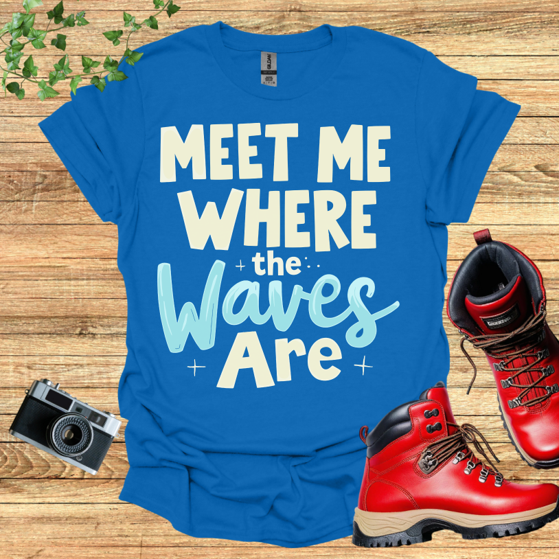 Meet Me Where The Waves Are Stars T-Shirt