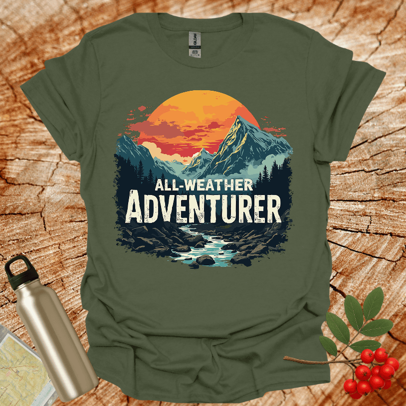 All Weather Adventurer Mountains and River T-Shirt