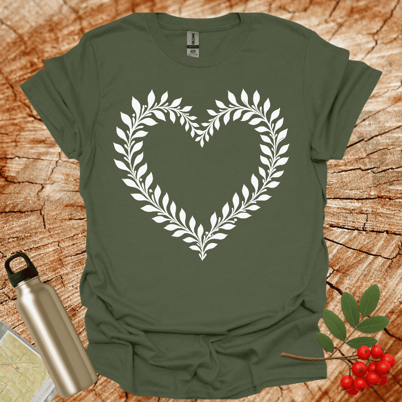 Flower heart shaped T-Shirt