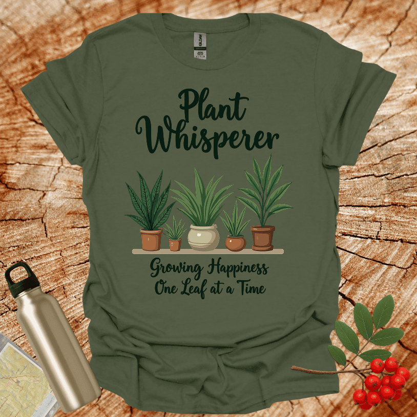 Plant Whisperer Growing Hapiness Leafe T-Shirt