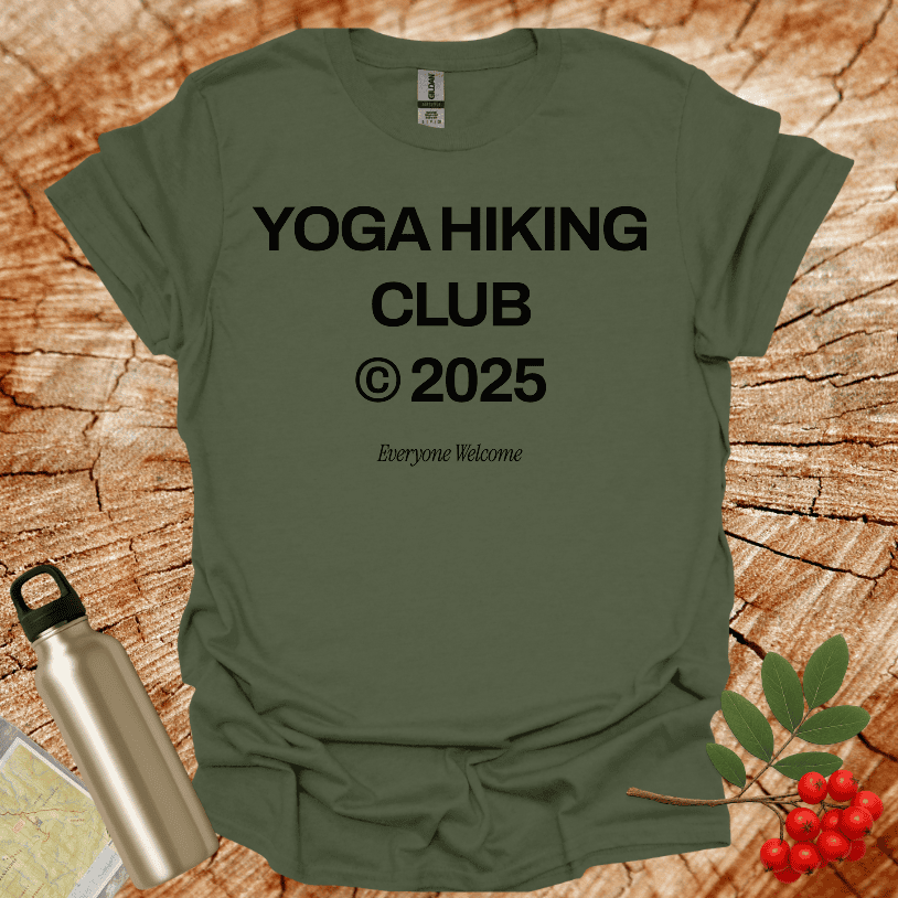 Yoga Hiking Club @2025 Everyone Welcome T-Shirt