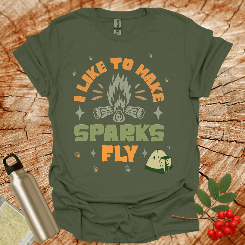 I Llike to make Sparks Fly Tent T-Shirt