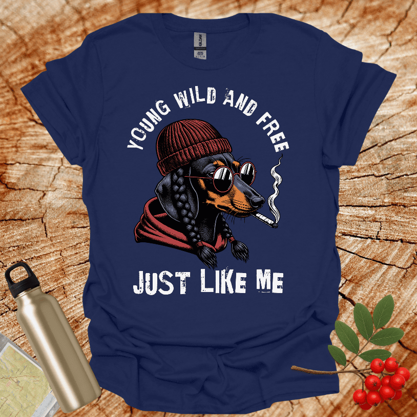 Dachshund Wild and Free T-Shirt