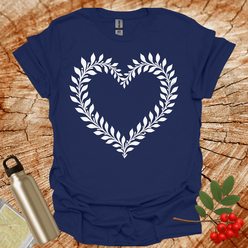 Flower heart shaped T-Shirt