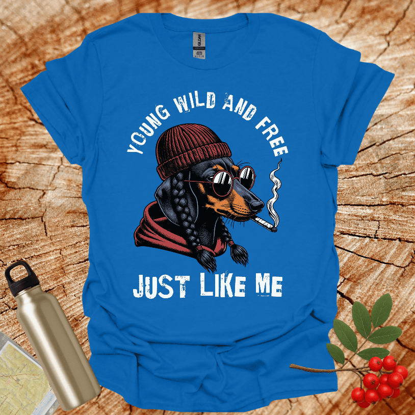 Dachshund Wild and Free T-Shirt