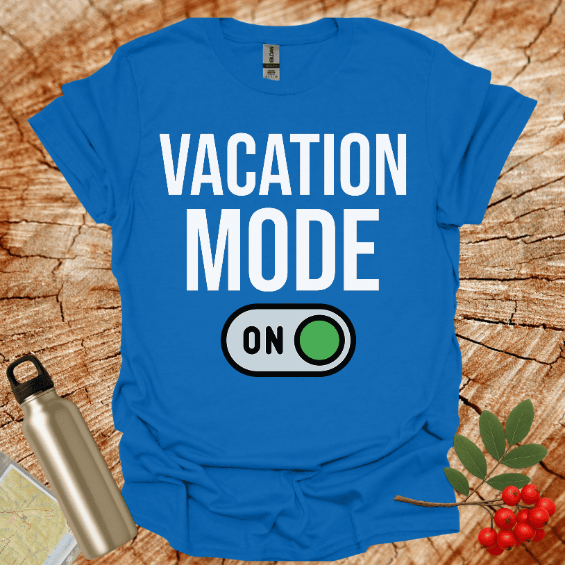 Vacation Mode ON Green T-Shirt