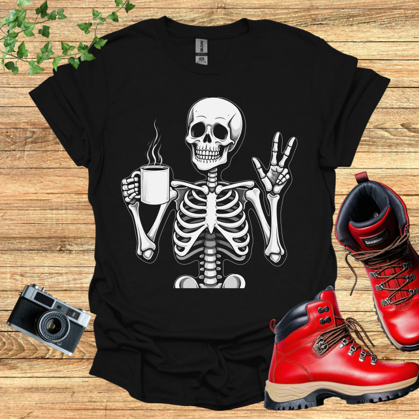 Skeleton Coffee T-Shirt