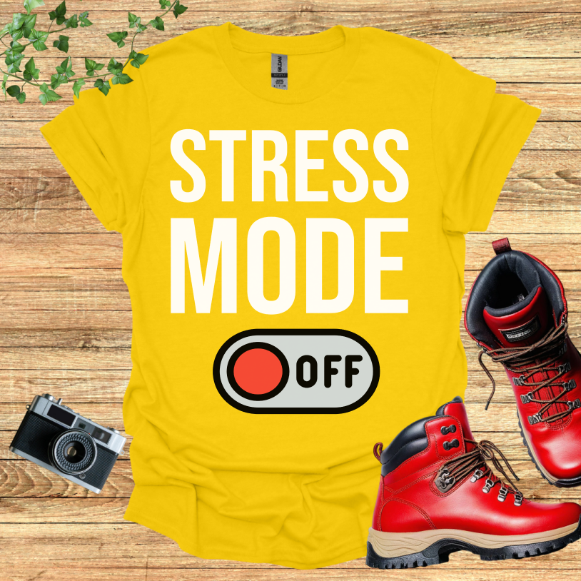 Stress Mode OFF Red T-Shirt