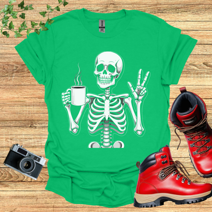 Skeleton Coffee T-Shirt
